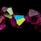 Swarovski 5301 Fuchsia AB Bicone-General Bead