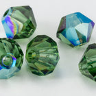 Swarovski 5301 Green Tourmaline AB Bicone-General Bead