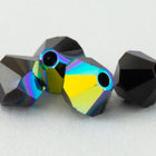 Swarovski 5301/5328 Jet AB Bicone (3mm, 4mm, 5mm, 6mm, 8mm)-General Bead