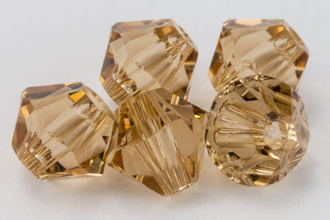 Swarovski 5301 Light Colorado Topaz Bicone-General Bead