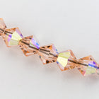 Swarovski 5301 Light Peach AB Bicone (3mm, 4mm, 5mm, 6mm, 8mm)-General Bead