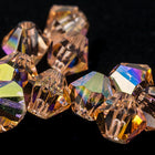 Swarovski 5301 Light Peach AB Bicone (3mm, 4mm, 5mm, 6mm, 8mm)-General Bead