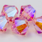 Swarovski 5301 Light Rose AB 2X Bicone-General Bead