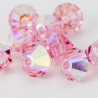 Swarovski 5301 Light Rose AB Bicone-General Bead