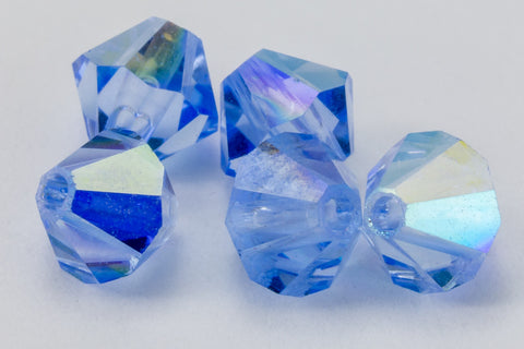 Swarovski 5301 Light Sapphire AB Bicone-General Bead
