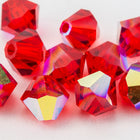 Swarovski 5301 Light Siam AB Bicone-General Bead