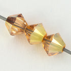 Swarovski 5301/5328 Metallic Sunshine Bicone (3mm, 4mm, 6mm)-General Bead