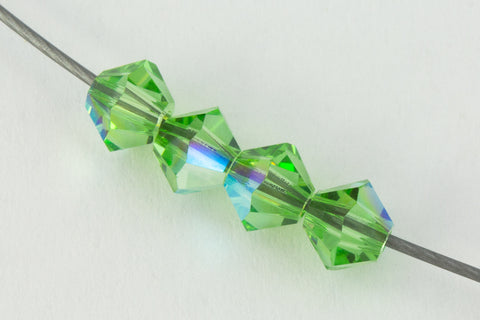 Swarovski 5301/5328 Peridot AB Bicone (3mm, 4mm, 5mm, 6mm, 8mm)-General Bead