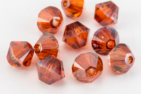 Swarovski 5301 Red Magma Bicone-General Bead
