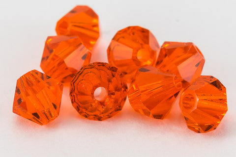 Swarovski 5301 Red Topaz Bicone-General Bead