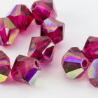 Swarovski 5301 Ruby AB Bicone-General Bead