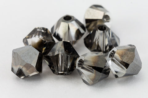 Swarovski 5301 Silver Night Bicone-General Bead