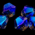 Swarovski 5301 Tanzanite AB Bicone-General Bead