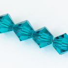 Swarovski 5301/5328 Blue Zircon Bicone (3mm, 4mm, 5mm, 6mm, 8mm)-General Bead