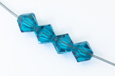 Swarovski 5301 Indicolite Bicone (3mm, 4mm, 5mm, 6mm, 8mm)-General Bead