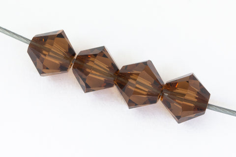 Swarovski 5301/5328 Smoked Topaz Bicone (4mm, 5mm, 6mm, 8mm)-General Bead