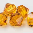 Swarovski 5301 Topaz Bicone (2.5mm, 3mm, 4mm, 5mm, 6mm, 8mm, 10mm)-General Bead