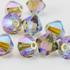 Swarovski 5301 Black Diamond AB 2X Bicone-General Bead