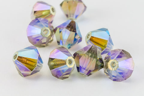 Swarovski 5301 Black Diamond AB 2X Bicone-General Bead