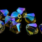 Swarovski 5301 Black Diamond AB 2X Bicone-General Bead