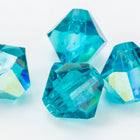 Swarovski 5301 Blue Zircon AB Bicone-General Bead