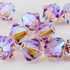Swarovski 5301 Light Amethyst AB 2X Bicone-General Bead