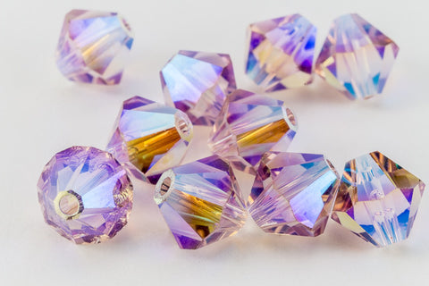 Swarovski 5301 Light Amethyst AB 2X Bicone-General Bead