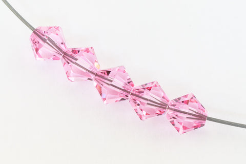 Swarovski 5301 Light Rose Bicone (3mm, 4mm, 5mm, 6mm, 8mm)-General Bead