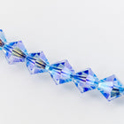 Swarovski 5301 Light Sapphire AB 2X Bicone-General Bead