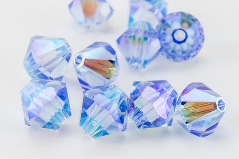 Swarovski 5301 Light Sapphire AB 2X Bicone-General Bead