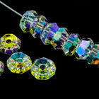 Swarovski 5308 8mm Crystal AB Faceted Rondelle-General Bead