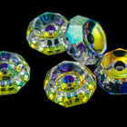 Swarovski 5308 8mm Crystal AB Faceted Rondelle-General Bead