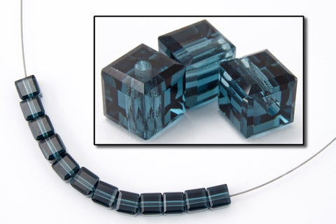 Swarovski 5601 Montana Cube Bead-General Bead