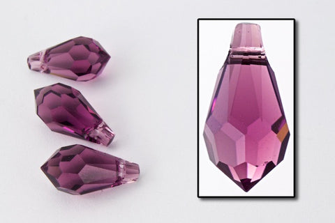 Swarovski 6000 11mm x 5.5mm Amethyst Teardrop-General Bead