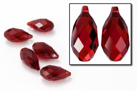 Swarovski 6010 5.5mm x 11mm Siam Briolette Pendant-General Bead