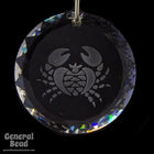Swarovski 6051 20mm Cancer Etched Crystal Pendant-General Bead