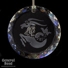 Swarovski 6051 20mm Capricorn Etched Crystal Pendant-General Bead