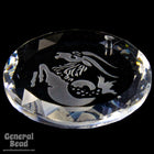 Swarovski 6051 20mm Capricorn Etched Crystal Pendant-General Bead