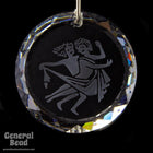 Swarovski 6051 20mm Gemini Etched Crystal Pendant-General Bead