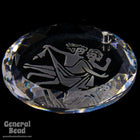 Swarovski 6051 20mm Gemini Etched Crystal Pendant-General Bead