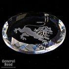 Swarovski 6051 20mm Leo Etched Crystal Pendant-General Bead