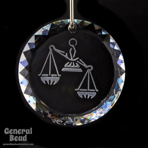 Swarovski 6051 20mm Libra Etched Crystal Pendant-General Bead