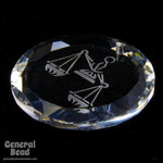 Swarovski 6051 20mm Libra Etched Crystal Pendant-General Bead