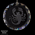 Swarovski 6051 20mm Scorpio Etched Crystal Pendant-General Bead