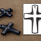 Swarovski 6860 16mm x 20mm Crystal/Cosmo Jet Cross Pendant-General Bead