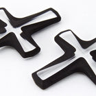 Swarovski 6860 29mm x 38mm Crystal/Cosmo Jet Cross Pendant-General Bead