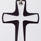 Swarovski 6860 10mm x 12mm Crystal/Cosmo Jet Cross Pendant-General Bead