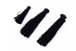 Black Medium Silk Tassel (1”-1.25”) #TAB034-General Bead