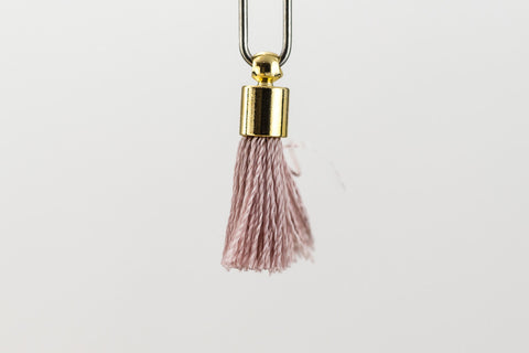 17mm-20mm Gold and Blush Tassel #TAA003-General Bead