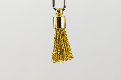 17mm-20mm Gold and Gold Tassel #TAA008-General Bead